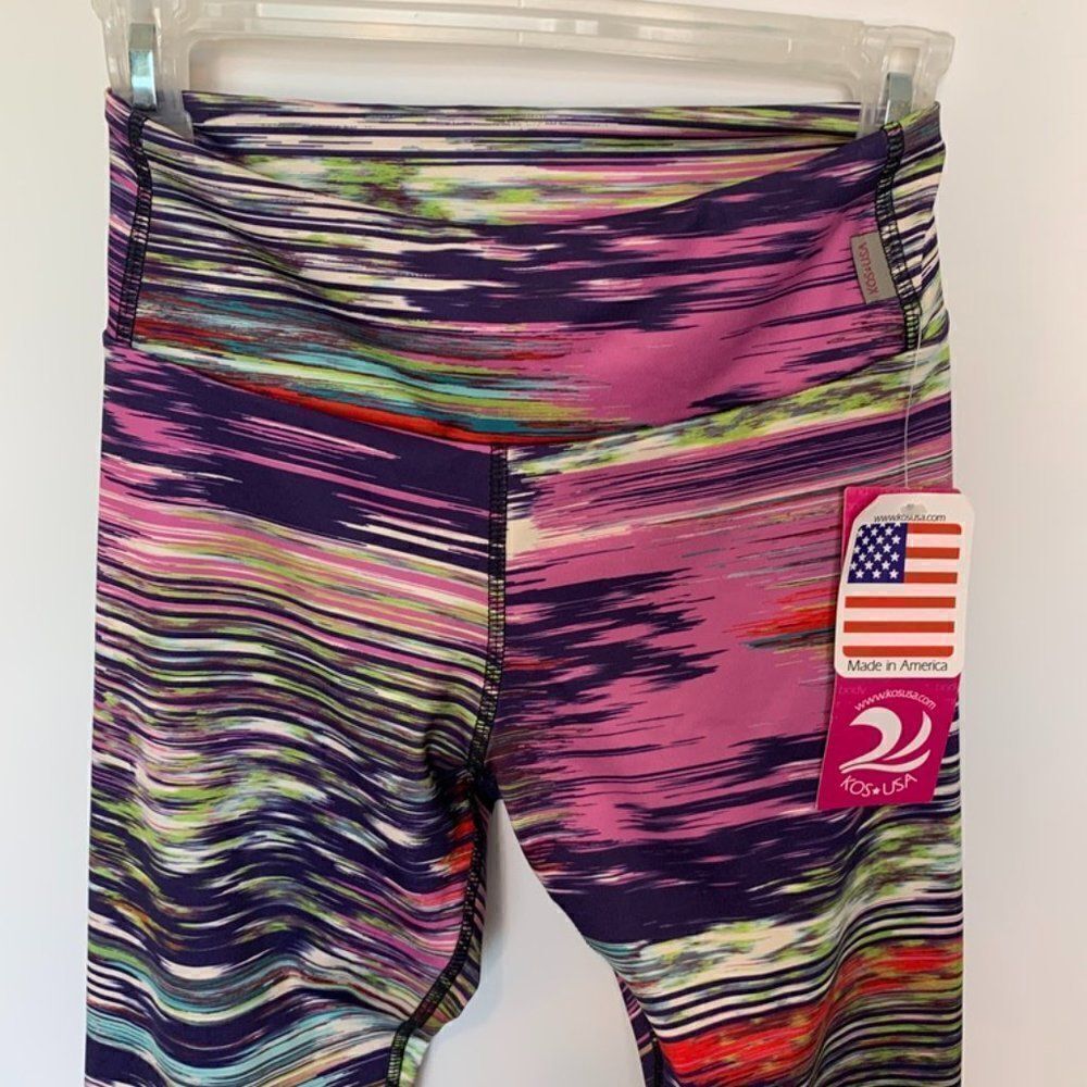 KOS USA Multi Color Athletic 30" Legging - Picture 2 of 8